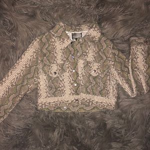 Honey Punch Crop Snake Jacket